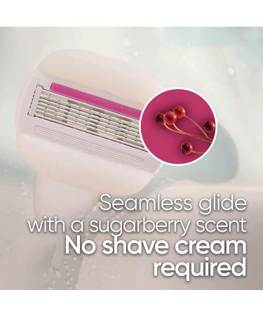Gillette Venus ComfortGlide + Olay Sugarberry Women's Razor Blade Refills - 4 Count - Buy Online on SooperMarket.com
