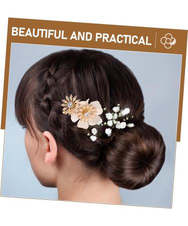 ABOOFAN 1 Pair Bridal Hair Accessories Wedding Hair Accessories Fairy Jewelry for Women Hair Comb Wedding Hair Combs for Wedding Hair Combs for Women Decorative Light Luxury Hairpin Bride - Buy Online on SooperMarket.com