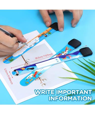 20 PCS Child Safety Wristband Bracelets - Reusable and Waterproof ID Bands for Boys and Girls | Adjustable Anti Lost Bracelets for Outdoor Activities - Buy Online on SooperMarket.com
