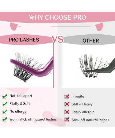 Lash Clusters 140 Pcs Cluster Lashes 14 Pairs Eyelash Clusters DIY Eyelash Extension Individual Cluster Eyelashes Mix Length Fluffy Super Thin Band Reusable Soft & Comfortable(Flipped-D-mix) mix Flipped - Buy Online on SooperMarket.com