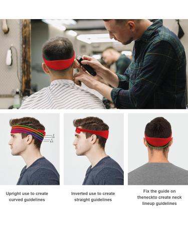 Adjustable Haircut Band & Hair Trimming Stencil - Professional Neckline Shaving Template for Home & Salon Use (Red) - Buy Online on SooperMarket.com