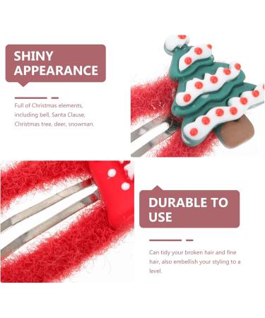 ABOOFAN 5 Pairs Christmas Hair Clips Hair Clips for Girls Kid Hair Accessories Girls Hair Clips Antler Hair Clip Christmas Hair Accessories Diy Party Hair Ornament Santa Hairpin Hair Grips - Buy Online on SooperMarket.com