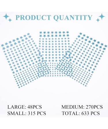 Glow in The Dark Stars Decals 633 Pcs - Luminous Dot Starry Stickers for Kids Bedroom Decor - Buy Online on SooperMarket.com
