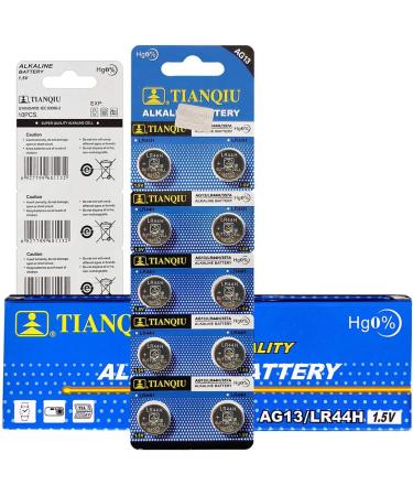 TIANQIU 50 Pack 357 Alkaline Watch Batteries LR44 AG13 SR44W - Long-Lasting & Reliable Power for Your Timepieces - Buy Online on SooperMarket.com