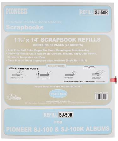 Pioneer Photo Albums SJ-50R Photo Album Refill Pages  50  Black