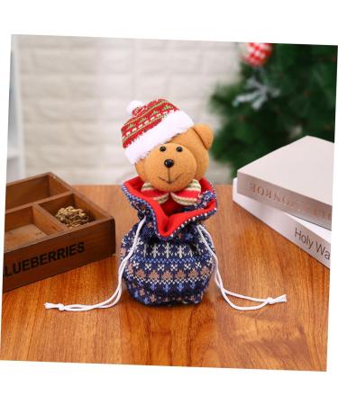KOMBIUDA 1pc Christmas Candy Portable Storage Ornament Hanging Bag Little Knitted Bear Adorable Kids Bags - Buy Online on SooperMarket.com