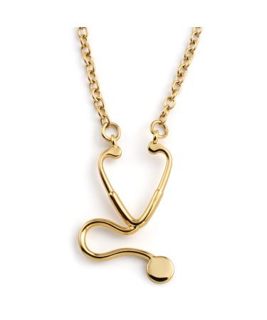 Stainless Steel Stethoscope Necklace | Stethoscope Jewelry Nurse Gifts Doctor Jewelry