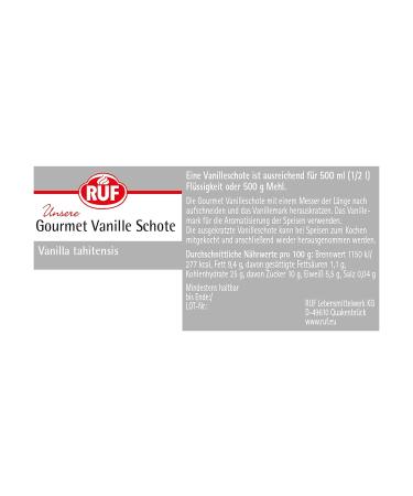 Gourmet Vanilla Pod - Real Tahitian Vanilla for Cooking & Baking | Gluten-Free Vegan | 1 Pod (2.5g) - Pack of 3 - Buy Online on SooperMarket.com