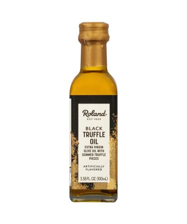 Roland Black Truffle Oil From Italy 3.4-Ounce Glass Bottle (Pack of 2) Olive Oil Pack of 2
