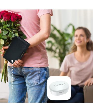 Portable Retainer Case with Drying Vent Holes and Clip for Invisalign - White - Buy Online on SooperMarket.com