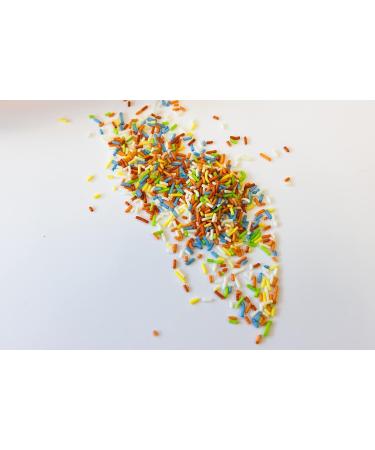 Rainbow Sugar Sprinkles - Colorful Gluten-Free Cake & Dessert Decorations (2 Pack 400g) - Buy Online on SooperMarket.com
