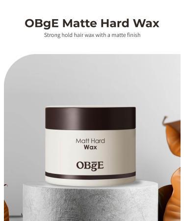 OBgE Matte Hard Wax (4.2oz) - Ultra Strong Hold Hair Wax for Short Hair | Natural Matte Finish for Men & Women - Buy Online on SooperMarket.com