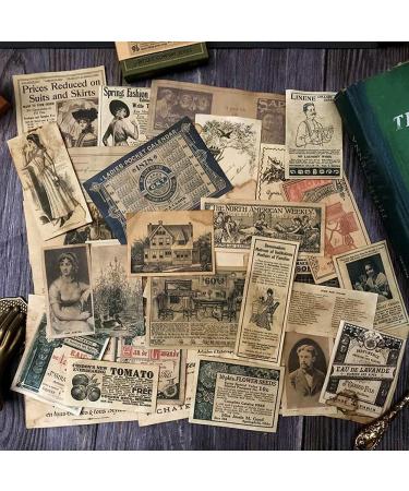 Vilikya Vintage Junk Journal Supplies - Coffee Dyed Decoupage Paper for Scrapbooking and Journaling - 41pcs - Buy Online on SooperMarket.com