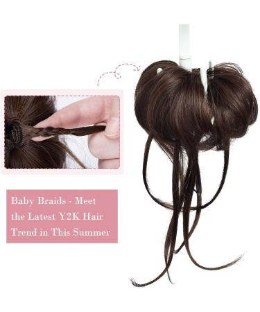 REECHO Super Long Messy Bun Hair Piece Extension - Chocolate Brown - Buy Online on SooperMarket.com