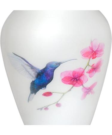 SMARA Small Keepsake Cremation Urn with Velvet Case | Choose From Unique Colors lovely Sharing Mini Metal Token For Human Ashes or Pet. (Keepsake Hummingbird (White)) Keepsake Hummingbird (White) - Buy Online on SooperMarket.com