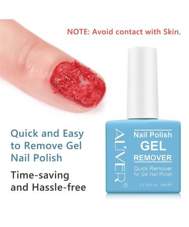 Professional Gel Nail Polish Remover | Quick & Easy 2-5 Min Removal | 4-Piece Set with Scraper | Gentle on Nails - Buy Online on SooperMarket.com