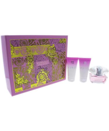 Versace Versace Bright Crystal For Women 3 Pc Gift Set 1.7oz EDT Spray 1.7oz Perfumed Bath and Shower Gel 1.7oz Body Lotion - Buy Online on SooperMarket.com