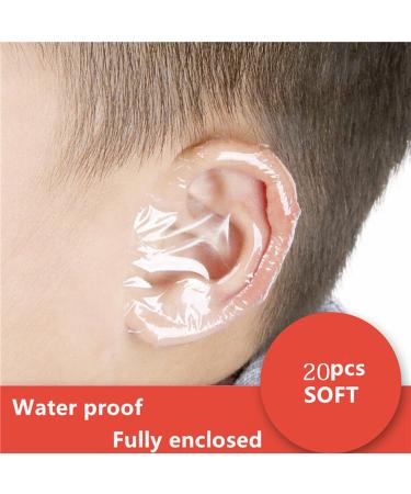20PCS Waterproof Baby Shower Ear Stickers with Ear Plugs - Disposable Ear Covers for Swimming, Surfing & Water Sports - Buy Online on SooperMarket.com