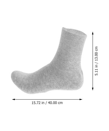 Lurrose Men's Moisturizing Cotton Gel Socks - Foot Repair & Care Treatment for Dry Cracked Skin - 2 Pack Light Gray - Buy Online on SooperMarket.com