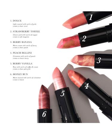 LAURA GELLER Italian Marble Sheer Lipstick in Berry Vanilla - Hydrating Cream Finish with Vitamin E & Castor Seed Oil - Buy Online on SooperMarket.com