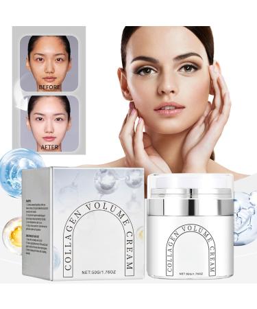 Collagen Anti Aging Face Cream Collagen-Rich Anti Wrinkle Face Care Hydrating Moisturizer Day and Night Hyaluronic Acid Moisturizer Face Cream - Essential Vegan Cream - 50g for All Skin Types - Buy Online on SooperMarket.com