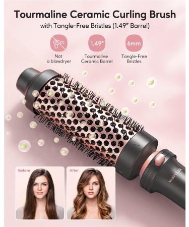 Wavytalk 5 in 1 Curling Iron Set with 4 Interchangeable Ceramic Wands & Heat Protective Glove - Instant Heat Up for Effortless Styling - Buy Online on SooperMarket.com