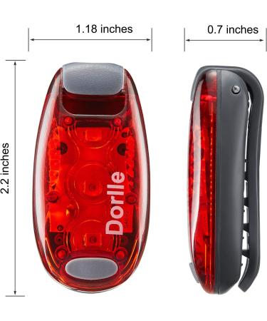 Dorlle LED Safety Light Set - Flashing Clips for Running & Child Safety - School Satchel & Sports Backpack with Bracelet - Ideal for Pets - International Shipping - Buy Online on SooperMarket.com