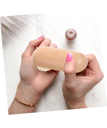 HAPINARY Nail Cleaning Brush Fingernail Brush with Handle Finger Nail Brush to Clean under Nails Fingernail Brushes for Cleaning under Nails Toe Brush Wooden Nail Brush Nail Scrubber - Buy Online on SooperMarket.com
