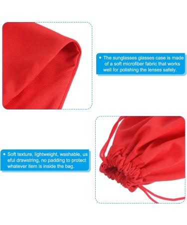 Ski Goggle Bag Set - Microfiber Snow Goggles Case - Storage Sleeve Drawstring Pouch (Pink/Red/Yellow/Green) - Buy Online on SooperMarket.com