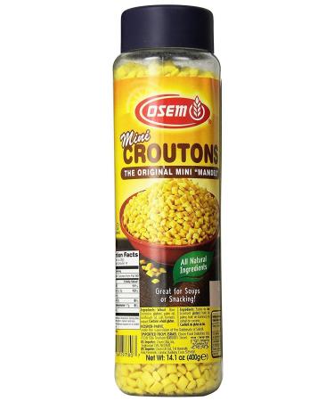 Osem Mini Croutons, Original Mini Mandel, 14.1 Oz (6 Pack)