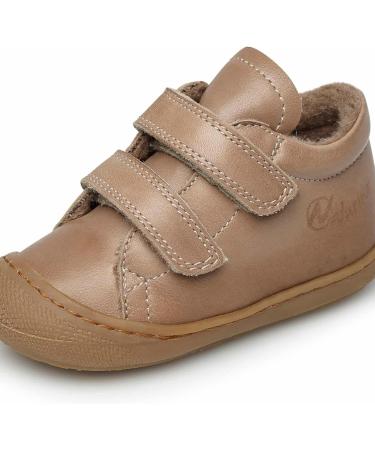 Naturino Cocoon VL Leather First Steps Shoes 7 UK Child - Gold | Premium Quality - Buy Online on SooperMarket.com