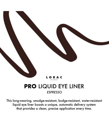 LORAC PRO Precision Liquid Eyeliner in Espresso - Water Resistant & Long Lasting - Buy Online on SooperMarket.com