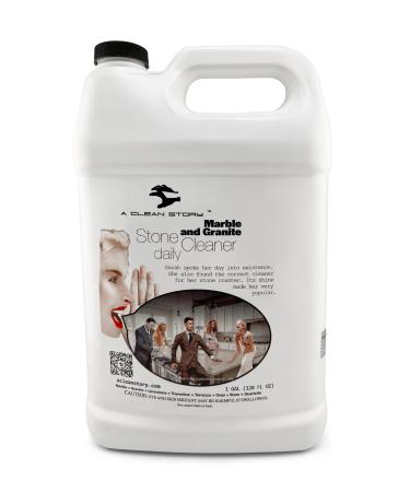 Marble and Granite Daily Stone Cleaner (Neutral Cleaner - Ph7) 1-Gallon Concentrate Formula - makes up to 32 gallons