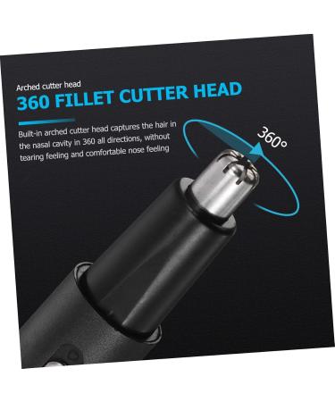 FOMIYES Electric Nose Hair Trimmer & Face Shaver for Men - Rechargeable Personal Care Device - Compact & Efficient Razor Cleaner - Black 13x1.6cm - Buy Online on SooperMarket.com