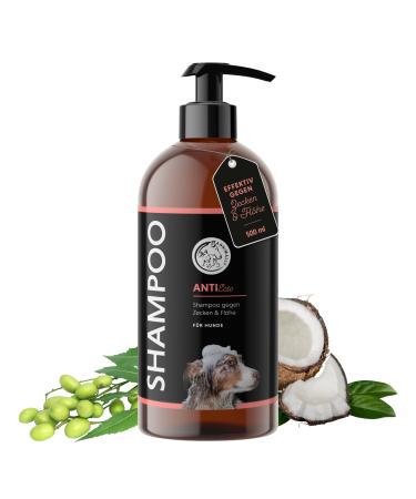 Annimally Anti Tick and Flea Shampoo Dog - Shampoo against ticks fleas & mites for dogs - Dog shampoo with neem extract (500ml)