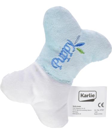 Shop Karlie Pl sch-Welpenfielen Mini Bone - Pack of 2 (13cm x 9cm) - Color Sorted - Perfect for Puppies | International Shipping - Buy Online on SooperMarket.com