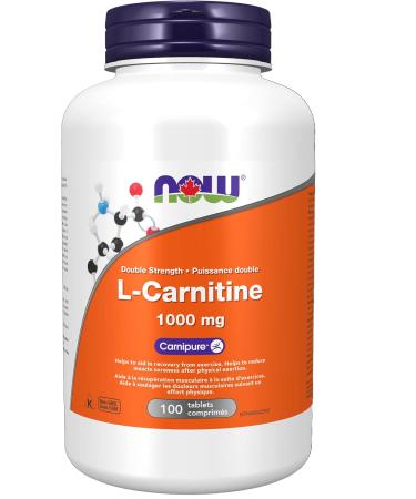 NOW L-Carnitine 1000mg 100 Tablets + Taurine 1000mg 250 Vegetarian Capsules Nutritional Supplement+ Taurine 1000mg - Buy Online on SooperMarket.com