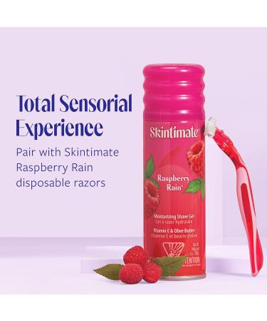 Skintimate Raspberry Rain Shave Gel for Women 7oz - Pack of 3 | Moisturizing Formula - Buy Online on SooperMarket.com