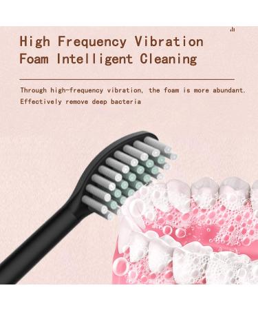 ELEWealth Sonic Electric Toothbrush - 18 Gear, 6 Modes, 2-Minute Timer, IPX7 Waterproof, USB Charging - Black - Buy Online on SooperMarket.com