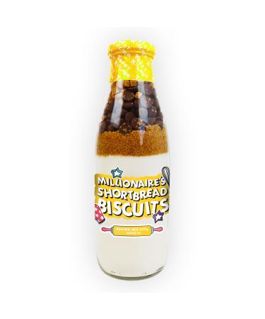 Millionaire's Shortbread Biscuits Baking Bottle | Easy To Make Baking Mix | Kids Baking Gift | 638g Treat Kitchen
