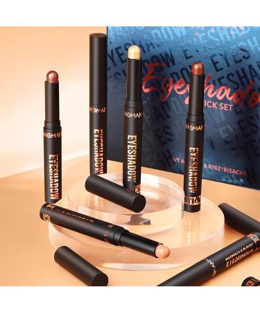 Shop Waterproof Eyeshadow Stick - 8 Colors | Long Lasting Highlighting Eye Makeup | Create Multi-Dimensional Looks - Buy Online on SooperMarket.com