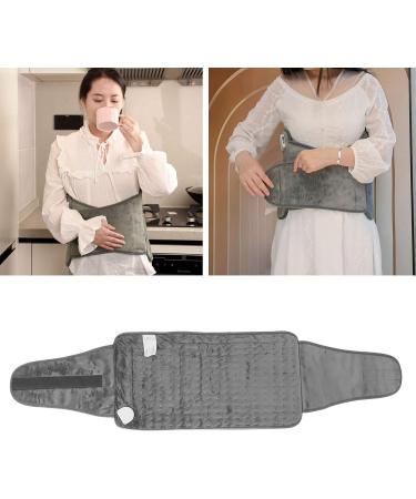 Alomejor Electric Waist Heating Blanket - Upgraded Velcro Warmer with Controller for Office Use - Gray - Buy Online on SooperMarket.com