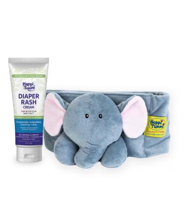 Happi Tummi Natural Colic Relief Belly Band Elphi with Natural and Organic Diaper Rash Cream