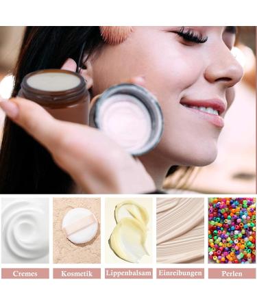 Tokincen 12-Pack Amber Glass Cream Cans - 15ml & 20ml Refillable Containers with Lids | Brown Glass Storage - Buy Online on SooperMarket.com