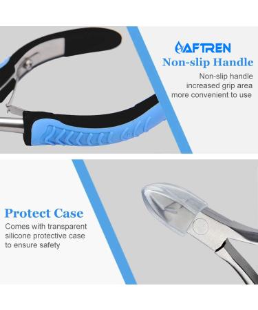 Professional 1/2 Jaw Cuticle Cutter Cuticle Nipper Stainless Steel Manicure Feet Hands Ingrown Toenail Cuticles Cuticle Scissors (Light Blue) - Buy Online on SooperMarket.com