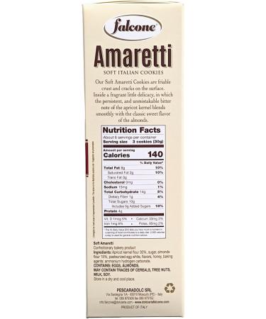 Falcone Soft Almond Amaretti 170g Pack of 3 Amaretti Mandorle Morbidi with Italia Solutions Kitchen Conversion Card - Buy Online on SooperMarket.com