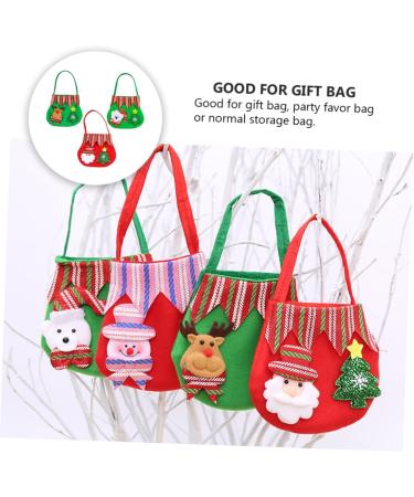 Anneome Santa Pants Treat Bags 3pcs Christmas Bag Candy Bags Cloth Goodie Bags Grocery Bags Xmas Candy Pouch Christmas Bag - Buy Online on SooperMarket.com