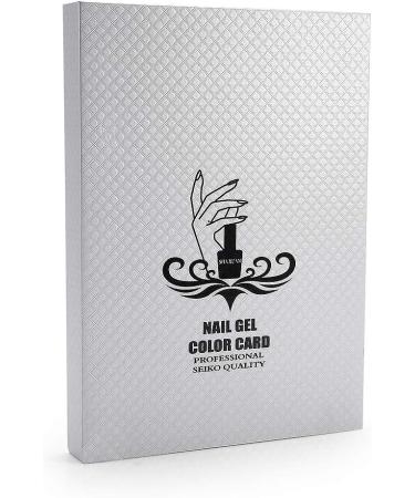 Nail Art Display Book Nail Color Chart Display Professional Salon Nail Color Swatches Nail Practice Card Design Board Nail Tip Storage Tools for Nail Art Showing(white) - Buy Online on SooperMarket.com