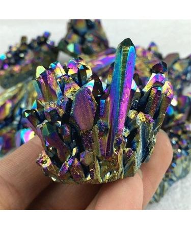 Stone Crafts 30g Quartz Crystal Titanium Cluster VUG Specimen Reiki Home Decor ERBRA - Buy Online on SooperMarket.com