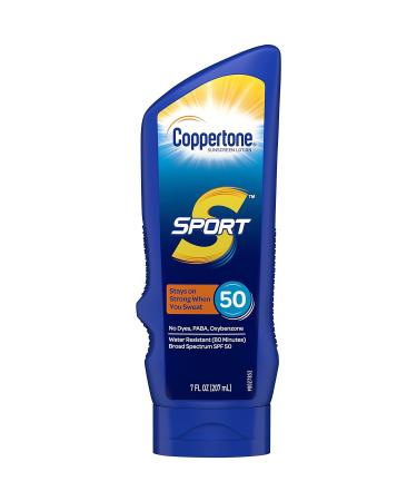 Coppertone SPORT Sunscreen Lotion Broad Spectrum SPF 50 - 7 Fl Oz (Pack of 2) - Packaging may vary - Buy Online on SooperMarket.com